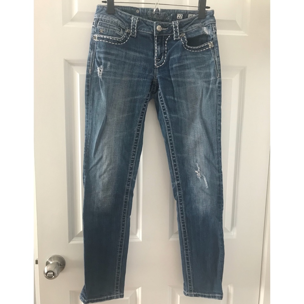 Miss Me Mid/Low-Rise Light Skinny Jeans